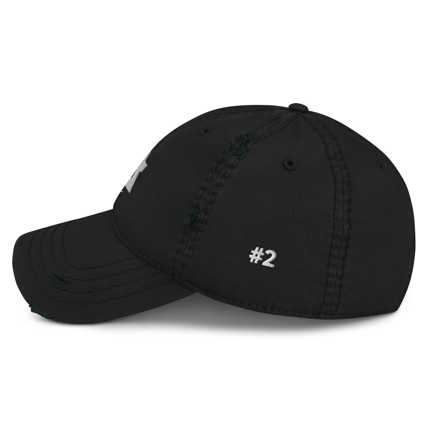 Logo Signature Ripped Dad Hat